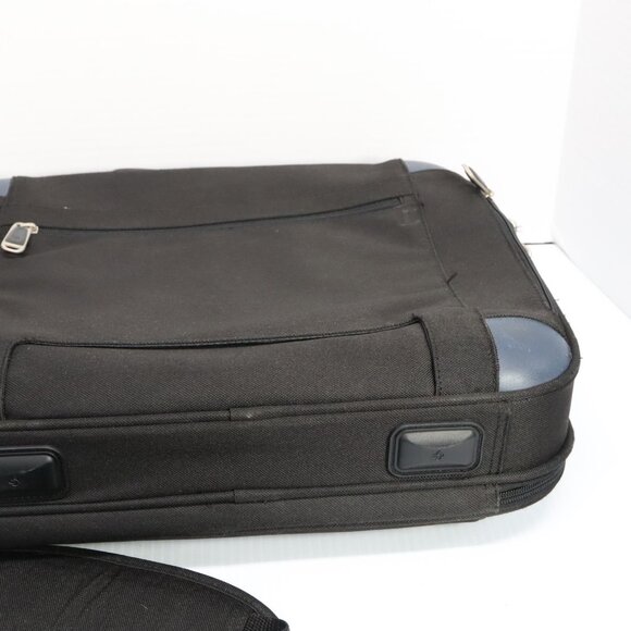 Samsonite Laptop Bag Briefcase Soft Messenger Black w/ Strap - Picture 12 of 16